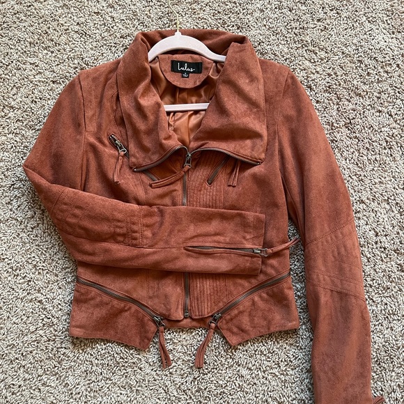 Suede Moto Jacket 🧡 - Picture 3 of 6